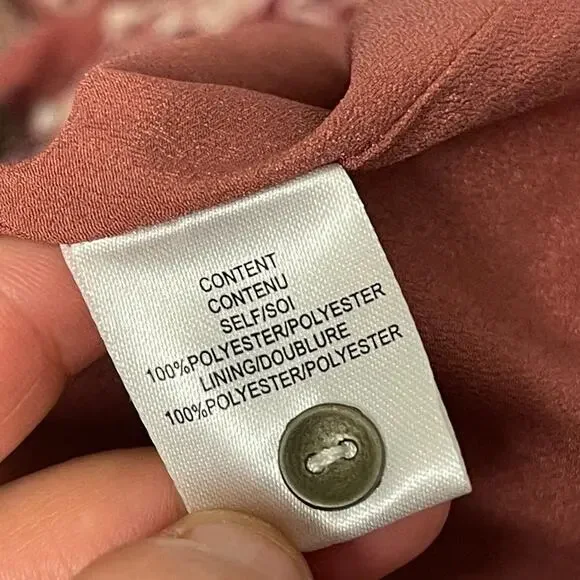 WAYF - Pink Floral Long Sleeve Midi Dress - Picture 8 of 9